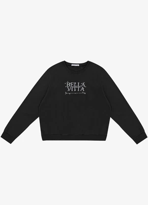 Secret Glam - Blusão Plus Size Preto - SECRET GLAM