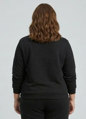 Secret Glam - Blusão Plus Size Preto - SECRET GLAM