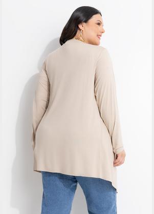 Casaco (Bege) Malha de Viscose com Elastano