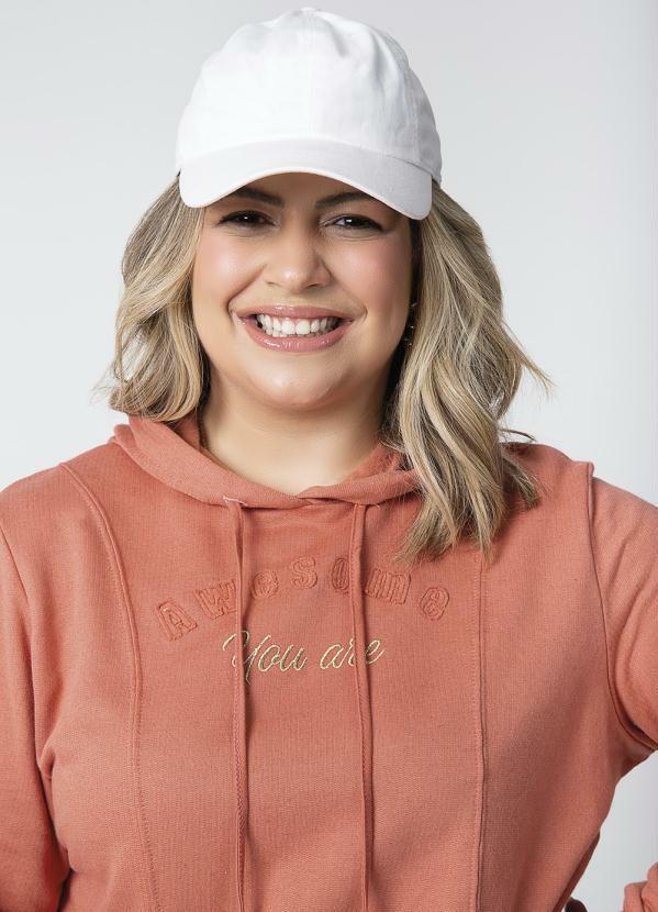 Cativa Plus Size - Casaco de Moletom Plus Size Marrom 3