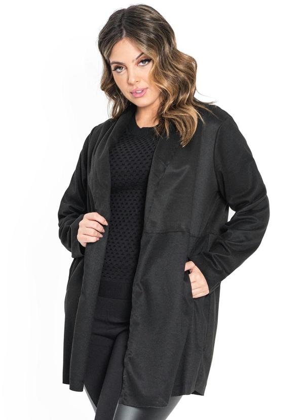 Secret Glam - Casaco Feminino Twill Preto