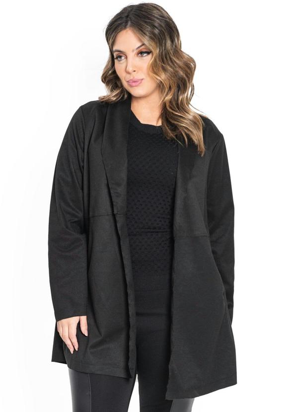 Secret Glam - Casaco Feminino Twill Preto 2