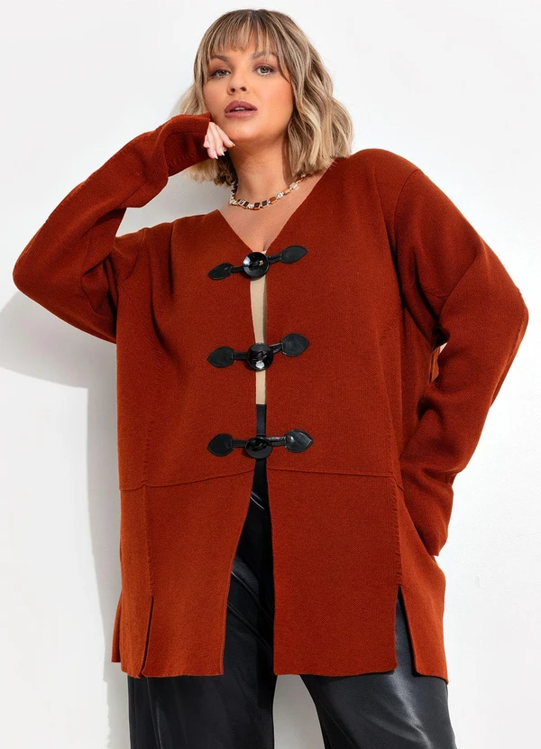 Marguerite - Casaco Ferrugem em Tricô 11