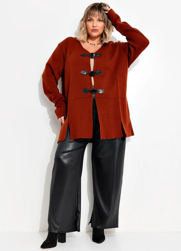 Marguerite - Casaco Ferrugem em Tricô 13