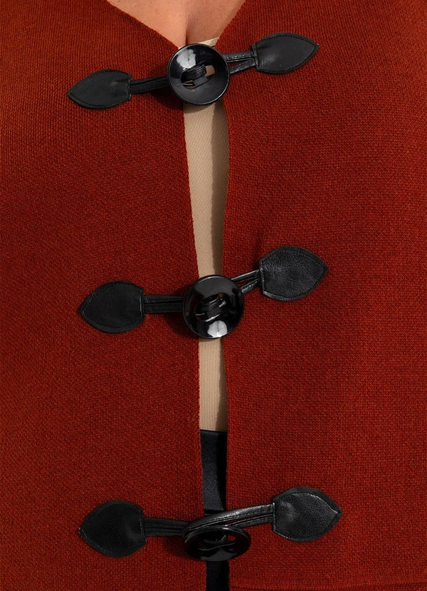 Marguerite - Casaco Ferrugem em Tricô 16