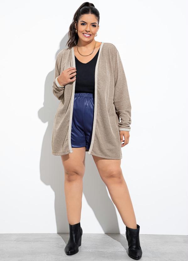 Marguerite - Casaco Marrom Carvalho em Moletinho 3