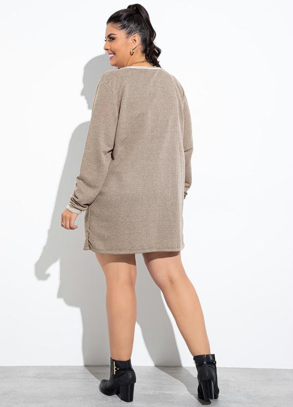 Marguerite - Casaco Marrom Carvalho em Moletinho 2