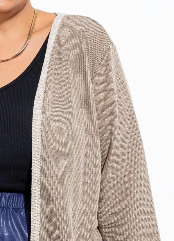 Marguerite - Casaco Marrom Carvalho em Moletinho 1