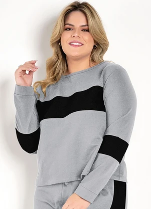 Marguerite - Casaco Mescla Claro em Moletinho - MARGUERITE