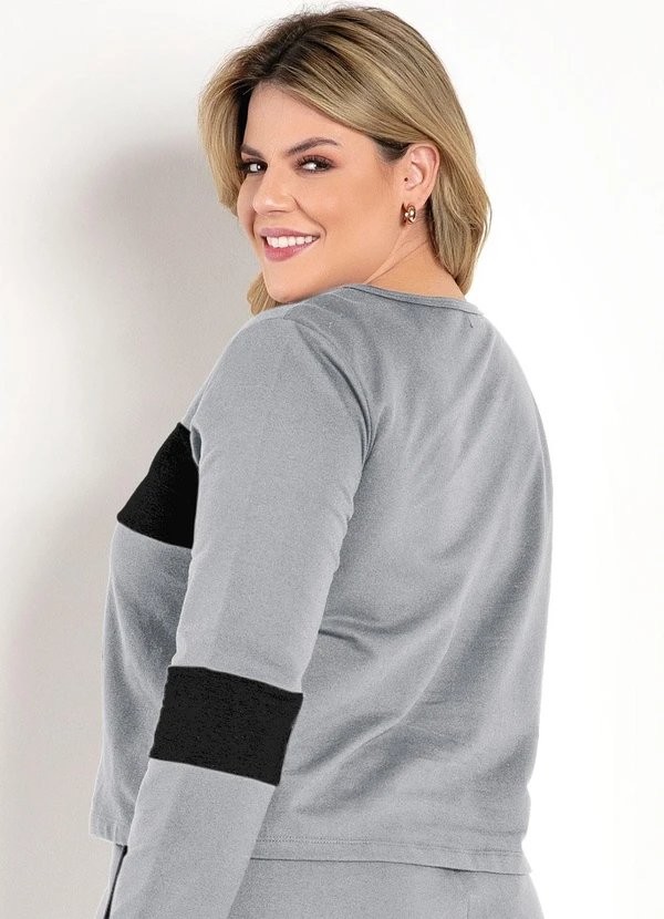 Marguerite - Casaco Mescla Claro em Moletinho 2