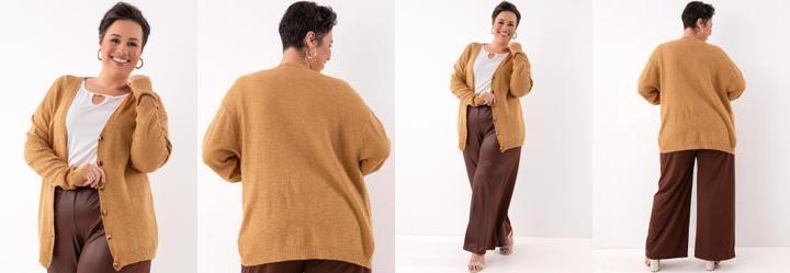 Casaco Mostarda em Tric