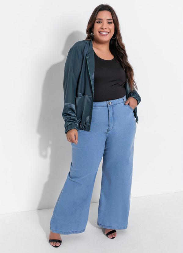 Outlet - Casaco Plus Size Verde com Bolsos 5