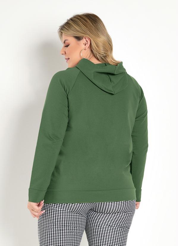 Marguerite - Casaco Verde Militar com Capuz Plus Size 2