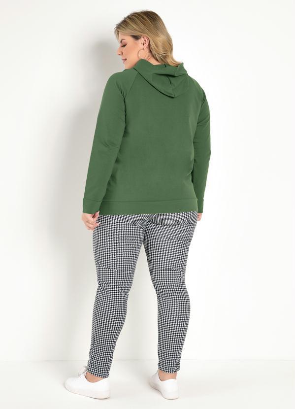 Marguerite - Casaco Verde Militar com Capuz Plus Size 4