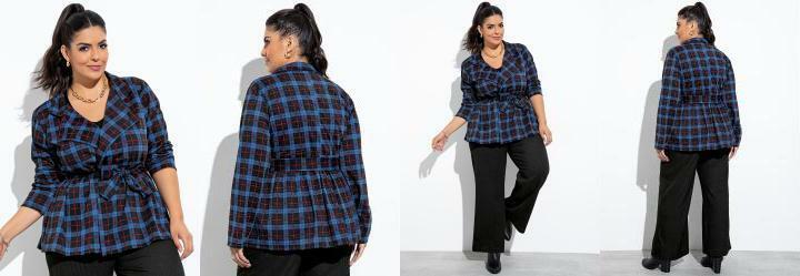 Casaco Xadrez em Malha