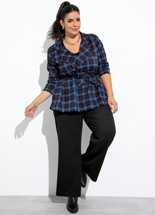 Marguerite - Casaco Xadrez em Malha 3