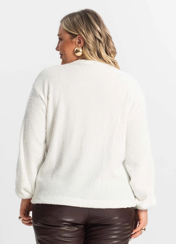 Secret Glam - Blusão Feminino Plus Size Bege 2