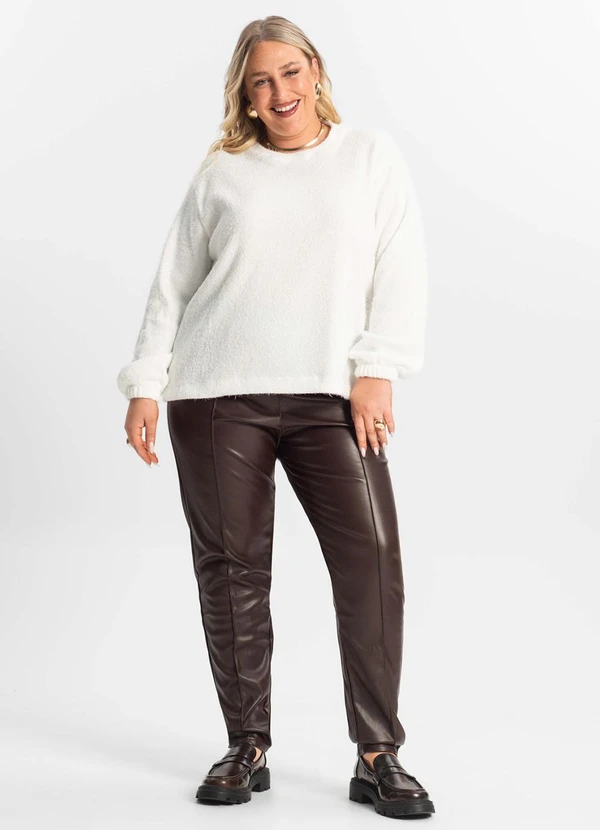 Secret Glam - Blusão Feminino Plus Size Bege 3