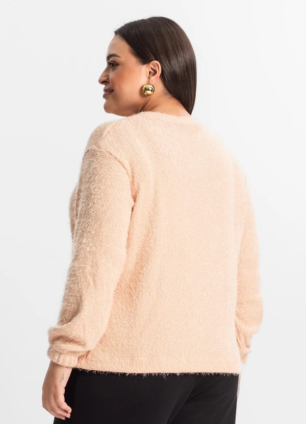 Secret Glam - Blusão Feminino Plus Size Rosa 2