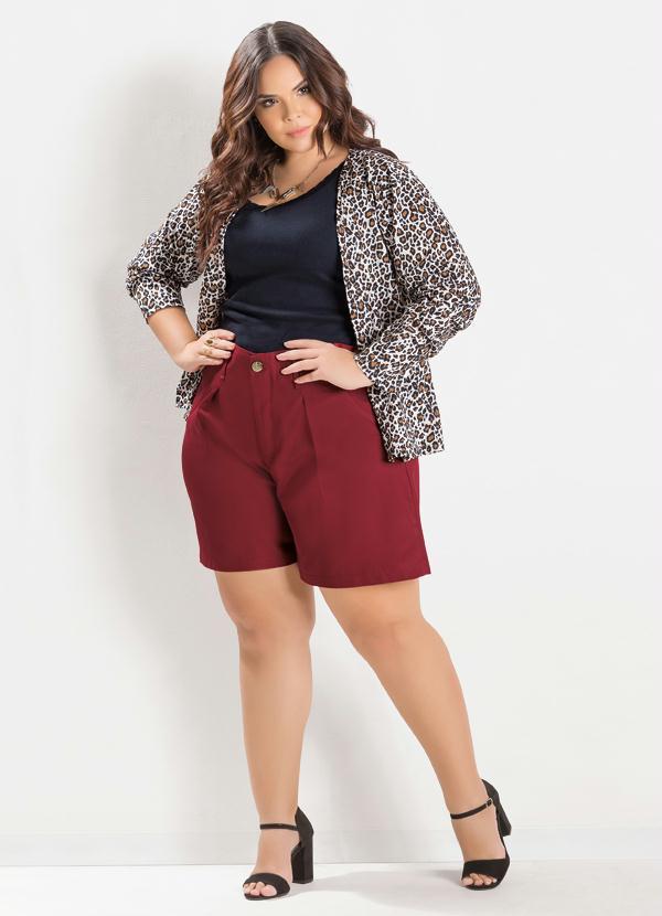 Marguerite - Casaquinho Estampa de Onça Manga Longa Plus Size 3
