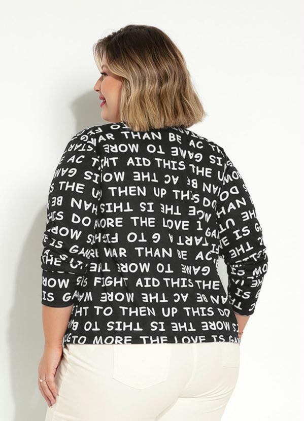 Marguerite - Casaquinho Letreiro Aberto na Frente Plus Size 2