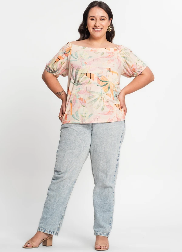 Secret Glam - Blusa Ciganinha Plus Bege 3