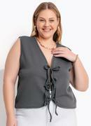 Casaco Cinza em Matelass