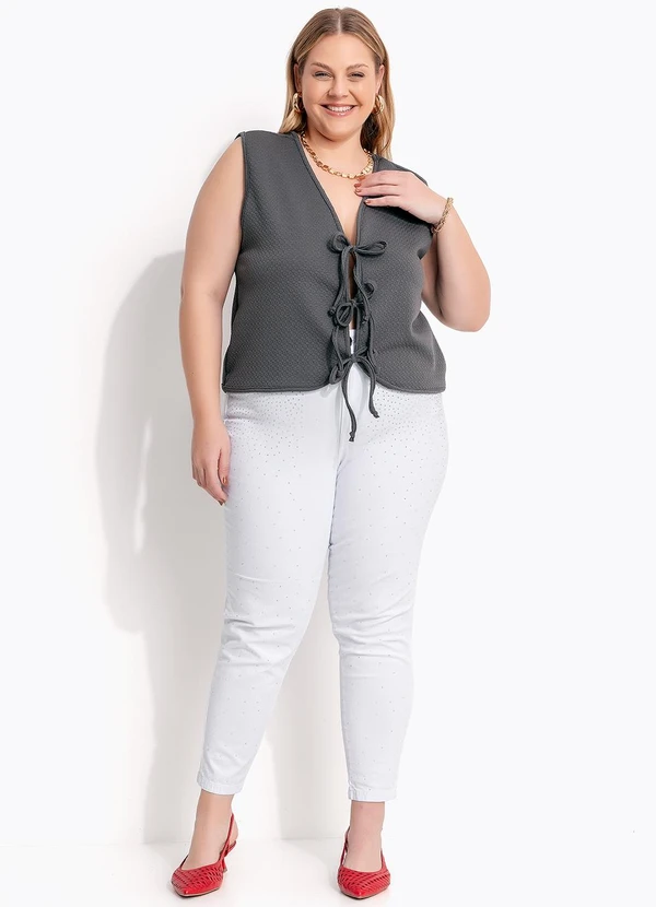 Marguerite - Casaco Cinza em Matelassê 3