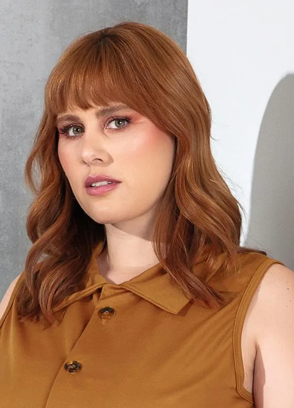 Marguerite - Colete Caramelo com Botões Plus Size 3