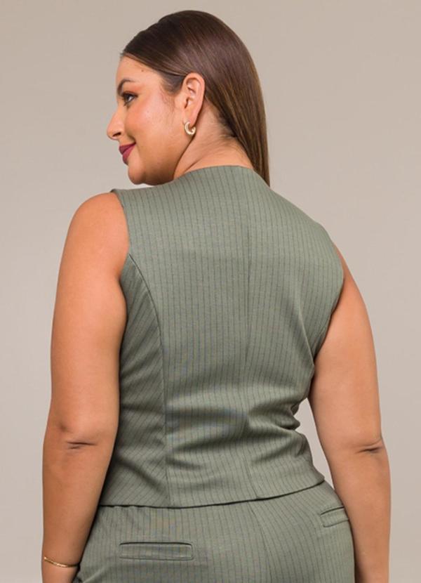 Cess - Colete de Alfaiataria Jacquard Acácia Verde 4