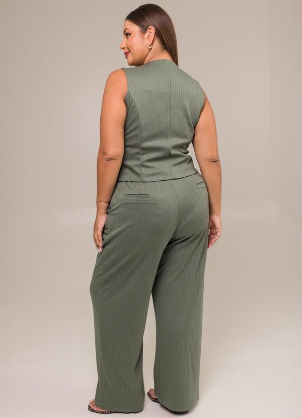 Cess - Colete de Alfaiataria Jacquard Acácia Verde 2