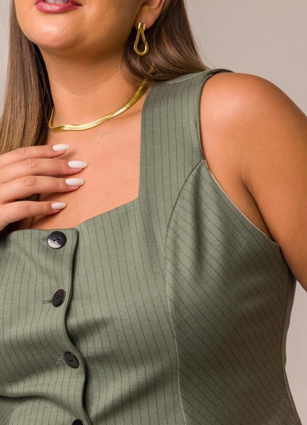 Cess - Colete de Alfaiataria Jacquard Acácia Verde 9