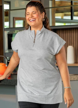 Marguerite - Colete Mescla Claro em Moletinho - MARGUERITE