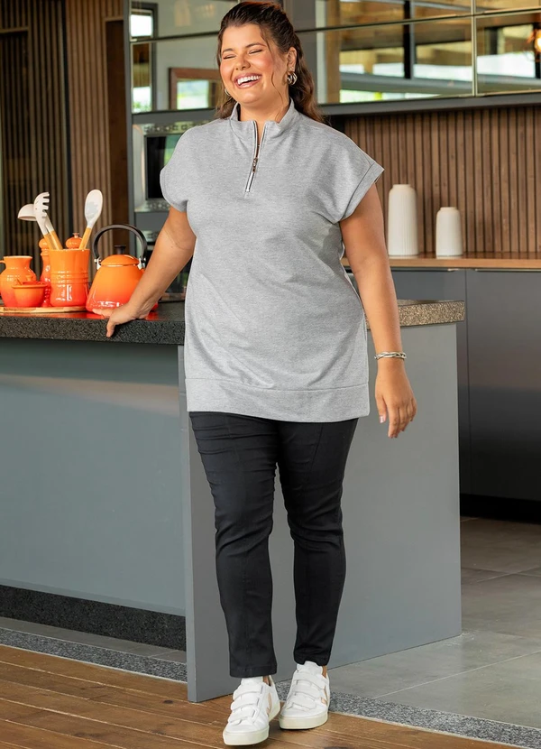 Marguerite - Colete Mescla Claro em Moletinho 3