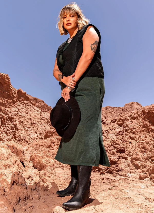 Marguerite - Colete Preto em Malha Matelassê 8