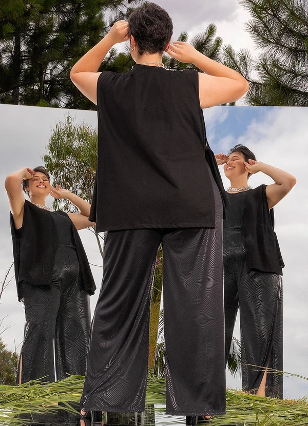 Marguerite - Colete Preto em Moletinho 4