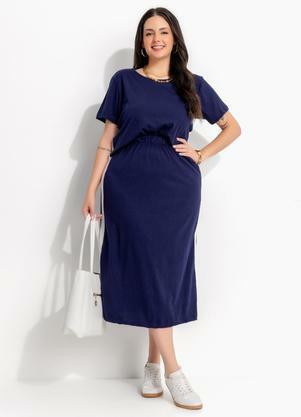 Conjunto Azul Marinho em Malha de Algod�o