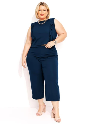 Marguerite - Conjunto Azul Marinho em Malha - MARGUERITE