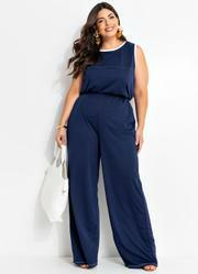 Conjunto Azul Marinho em Malha