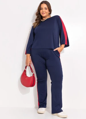 Marguerite - Conjunto Azul Marinho em Malha - MARGUERITE