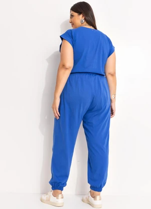 Marguerite - Conjunto Azul Royal em Malha de Algodão - MARGUERITE