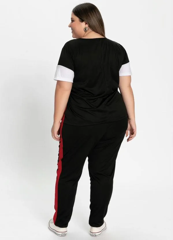 Marguerite - Conjunto Blusa e Calça Tricolor Plus Size 3