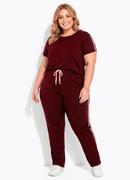 Conjunto Bord� com Blusa e Cal�a Plus Size