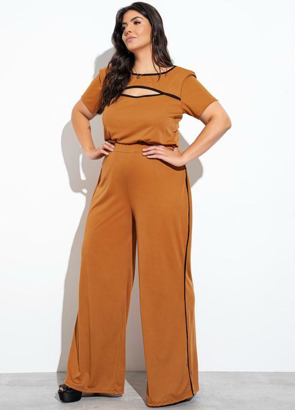 Conjunto (Caramelo) com Recorte Vazado Conjunto (Caramelo) com Recorte Vazado