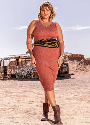 Marguerite - Conjunto Coral em Canelado - MARGUERITE