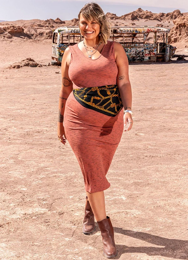 Marguerite - Conjunto Coral em Canelado 3