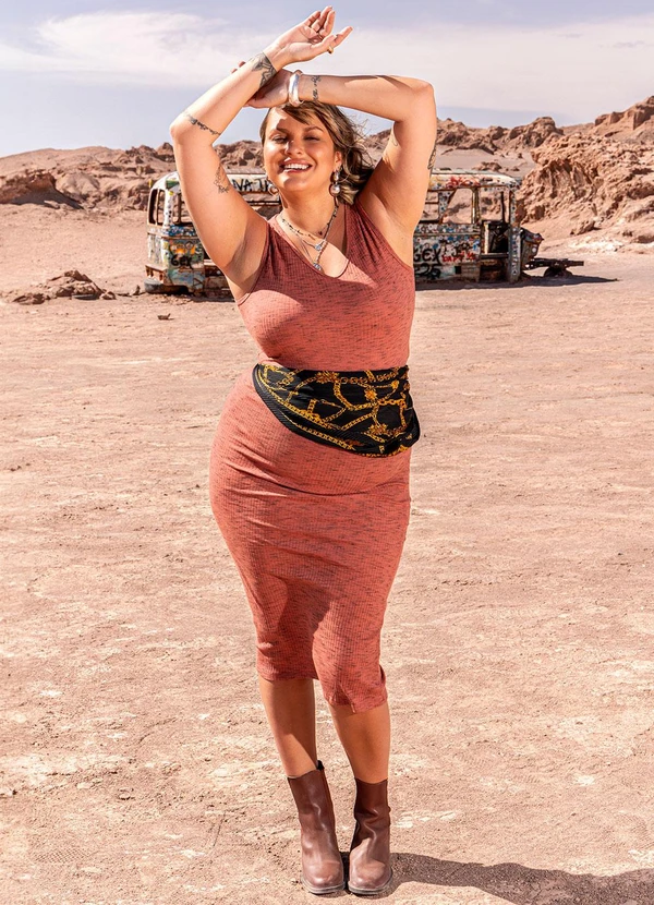 Marguerite - Conjunto Coral em Canelado 7