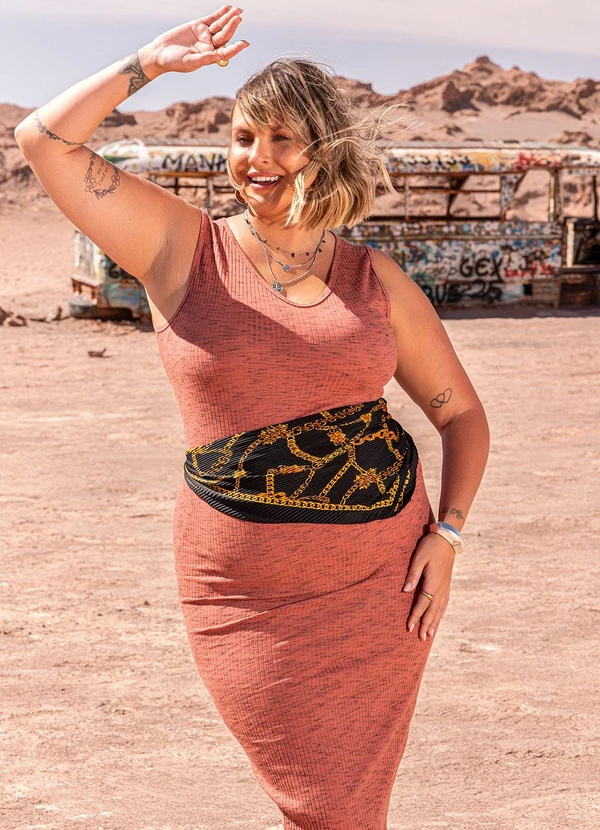 Marguerite - Conjunto Coral em Canelado 8