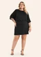 Secret Glam - Conjunto Feminino Blusa e Shorts Saia Marrom - variação: Preto