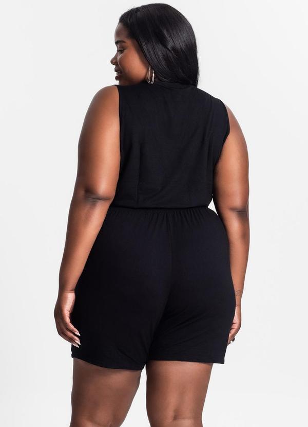 Secret Glam - Conjunto Feminino Plus Size 3 Peças Preto 2